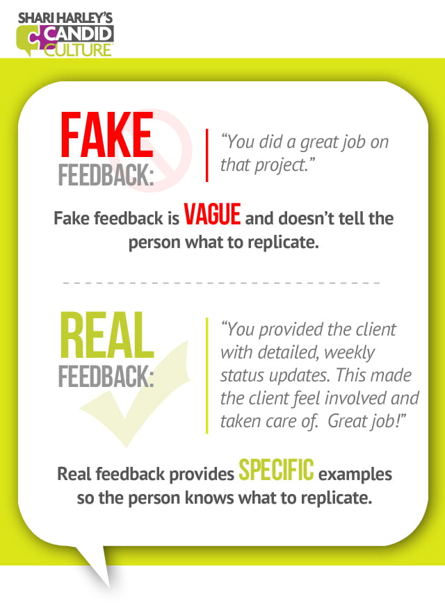 Good vs Fake Feedback