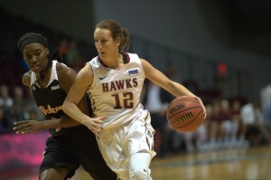 Photo - Leslie Stapleton, a senior on the basketball team roster who is pursuing a degree in biology.